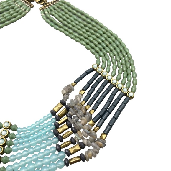 Lia Sophia Green and Black Beaded Necklace - Picture 3 of 10